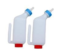 Biberón de lactancia de cordero, herramienta para leche de oveja de 800 ml con asa para cachorros, terneros, cabras, ganado de animales pequeños, 2 unidades