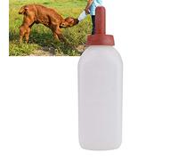 Biberón de lactancia para terneros 2L Botella de alimentación de leche para terneros Vasos horizontales de alimentación para vacas Alimentador de leche de lactancia con tetina para vacas y ovejas