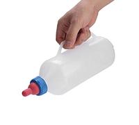 Biberón de leche de cordero de 1L, alimentador de leche de cabra para bebé, biberón de lactancia con agarre manual y báscula, suministros para mascotas