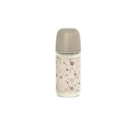 Biberón de Vidrio Wonderland 2026 - Beige flores , 240 ml
