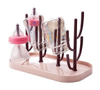 Biberon Etendoir,secador de biberón plegable, escurridor para botellas, tetinas, tazas, piezas de bomba y accesorios (rosa)