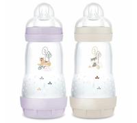 Mam Easy Start Nature Biberón Tetina F2 Lila Arena 260ml 2uds