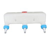 Biberón para cabras, comedero para cabras, biberón de 3 litros con 3 tetinas para alimentar cabritos, comedero para corderos de plástico y silicona para lechones, terneros y ganado pequeño