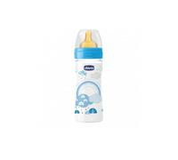 Biberon Silicona 250 ml Azul Flujo Medio 2 M+