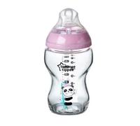 Biberón Tommee Tippee Closer to Nature 250 ml de vidrio 100% reciclable, higiénico y duradero, ideal para combinación pecho-biberón y reducción de cólicos