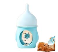 Biberones de silicona para lactancia, tetina, botella de alimentación de | La lactancia incluye pezón de alimentación, kit de lactancia para cachorros, gatitos, hurones, conejos, animales pequeños