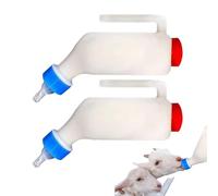 Biberones para Cabra,Asa Ergonómica,Biberón de Corderos de Lactancia con Escala Graduada | Cabra, Cachorro, Oveja, Animales Pequeños, Uso Doméstico y