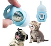 Biberones para cachorros para lactancia, biberones para gatitos para lactancia, biberón de alimentación para mascotas, (azul, 20 ml)