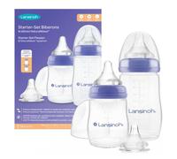 Biberones y tetinas NaturalWave® del set de inicio de Lansinoh
