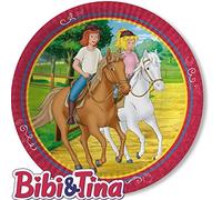 Bibi & Tina DH-Konzept Blocksberg - Platos de papel para fiesta infantil (8 unidades)