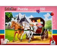 Bibi & Tina Paseo en Carruaje Schmidt Spiele 150 Piezas Combinar Infantil Puzzle
