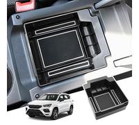 BIBIBO Apoyabrazos de almacenamiento para Seat Ateca SUV 2016-2022, caja de almacenamiento, accesorios originales del organizador del interior, caja de almacenamiento con alfombrilla antideslizante