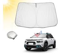 BIBIBO C*itroën C4 Cubierta de Parabrisas para Coche, Compatible con C*itroën C4 Cactus, Parasol para Parabrisas Delantero Plegable, Parasol antirayos UV