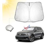 BIBIBO Parasol para Coche Parabrisas Compatible con VW Tiguan 2 2016-2024, Seat Tarraco 2019-2024, Parasol para Coche para Parabrisas Delantero, Cubre salpicadero de Coche Interior contra Rayos UV