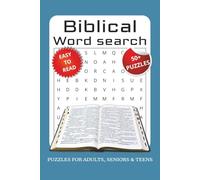 Bibical Word Search Puzzle Book: Word Searches with Easy to Read Print about Bible, Christianity, Jesus and More | 6x9 inches, 110 pages | 50+ Puzzles ... Gift for vacations, Holiday and Relaxation