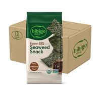Bibigo KBBQ Snack de algas marinas con sabor (paquete de 12)