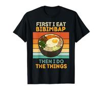 Bibimbap First I Eat Bibimbap Then I Do The Things Bibimbap Vintage Camiseta gráfica económica