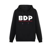 bibizan BDP Boogie Down Productions Rap Hip Hop Hoody Unisex Long Sleeve Hooded with Pocket Black XXL