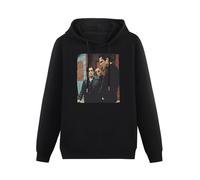 bibizan Donnie Brasco Al Pacino Michael Madsen Movie Fan Hoody Unisex Long Sleeve Hooded with Pocket Black XL
