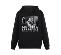 bibizan Melissa Etheridge Tour 2020 Hoody Unisex Ptinted Hoodies Long Sleeve Men's Hooded with Pocket Black L