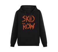 bibizan Skid Row Slave To The Grind Tour 1991 Hoody Unisex Ptinted Hoodies Long Sleeve Men's Hooded with Pocket Black L
