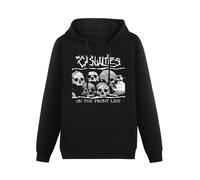 bibizan The Casualties On The Front Line 2004 Album Cover Hoody Unisex Long Sleeve Hooded with Pocket Black XXXL