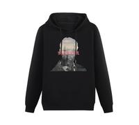 bibizan True Detective Double Exposure Hoody Unisex Ptinted Hoodies Long Sleeve Men's Hooded with Pocket Black M
