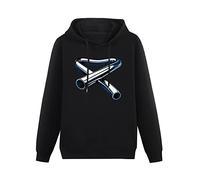 bibizan Tubular Bells Mike Oldfield Album CD Cover Music Hoody Unisex Long Sleeve Hooded with Pocket Black XXXL