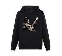 bibizan Vitality Jaco Pastorius Jazz Hoody Unisex Ptinted Hoodies Long Sleeve Men's Hooded with Pocket Black XXXL
