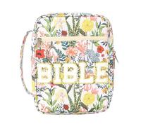 Bible Bags For Women | Large Zipper Pouch With Handle | Elegant Bible Tote Bag Carrier | Ideal For Girls Church School College Office Study Travel Stationery Supplies Birthday Christmas