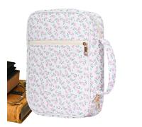Bible Case - protectora de algodón de 11,4 pulgadas | Organizador de gran capacidad reutilizable con asa, estuches de suministros de estudio para adultos de abuela, amantes de la familia y mamá