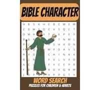 Bible Character Word Search Puzzle Book: Word Searches with Easy to Read Print about Bible Characters, Bible Stories, Bible and More | 6x9 inches, ... | 50+ Puzzles .. Gift for Vacations, Holiday