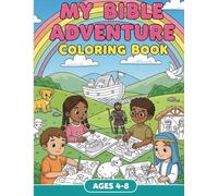 Bible Coloring Book for Kids: 50 Fun and Easy Coloring Pages of Bible Stories and Christian Symbols for Children Ages 4-8
