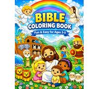Bible Coloring Book for Kids Ages 3-5: Fun & Easy Christian Coloring Pages