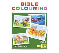 Bible Coloring Book for Kids Ages 3-6 Part-3: 24 Bible Story Coloring Pages with Color Guides | David, Solomon, Elijah, Daniel & More | Christian Activity Book for Toddlers and Preschoolers
