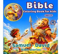 Bible Coloring Book for Kids Ages 4-8: Samuel and David Bible Stories | 32 Easy Bold Coloring Pages for Christian Kids and Sunday School (Little Lights Bible Coloring)