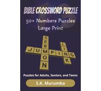 Bible Crossword Puzzle 50+ Numbers Puzzles Large Print: Crossword Puzzles with Easy to Read Print Based on the Book of Numbers|6x9 inches, 120 pages| 50+ Puzzles - Gift for Family and Relaxation