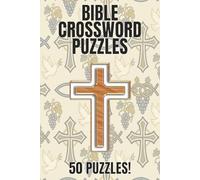 Bible Crossword puzzles: 50 Christian Faith puzzles | Portable 6 x 9 Inch | Solutions Included | Large Print