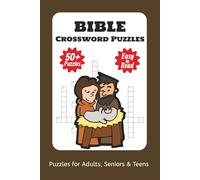 Bible Crossword Puzzles Book: Crossword Puzzles with Easy to Read Print about the Bible, Scripture, Christianity and More | 6x9 inches, 120 pages | ... Gift for Vacations, Holidays and Relaxation