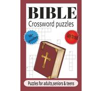 Bible Crossword Puzzles: Crossword Puzzles with Easy to Read Print about Bible, Christianity, Religion and more | 6x9 inches, 120 pages | 50+ Puzzles ... Gift for Vacations ,Holidays and relaxation.