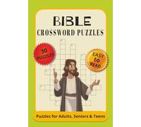 Bible Crossword Puzzles: Crossword Puzzles with Easy to Read Print about Bible Words and More | 6x9 inches, 60 pages | 30 Puzzles. Gift for Vacations, Holidays and Relaxation