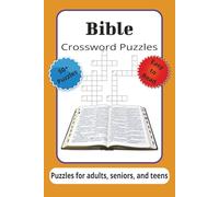 Bible Crossword Puzzles: Crossword Puzzles with Easy to Read Print about The Bible, and Christianity | 6x9 inches, 120 pages | 50+ Puzzles... Gift for Vacations, Holidays, and Relaxation