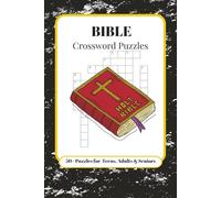 BIBLE CROSSWORD PUZZLES: Crossword Puzzles with Easy to Read Print about the Bible, Gospels, and More | 6x9 inches, 120 Pages | 50+ Puzzles | Solutions Included