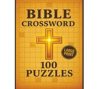 Bible Crosswords Large Print: 100 Faith-Focused Puzzles • 8.5"×11" One-Per-Page