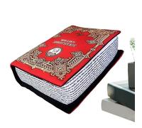 Bible Cushion, Plush Scripture Cushion, 9.84x7.09 Inches Stuffed Sleep Companion, Openable Decorative Keepsake for Adults & Kids Bedroom Den Nursery Living Room or Cozy Reading Display and Comfort Use