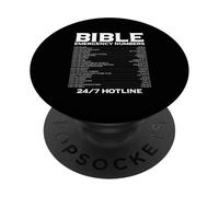 Bible Emergency Numbers Funny Hotline Christian Gift PopSockets PopGrip Adhesivo