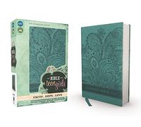 Bible for Teen Girls-NIV: Growing in Faith, Hope, and Love: Caribbean Blue, Italian Duo-tone: Growing in Faith, Hope, Love