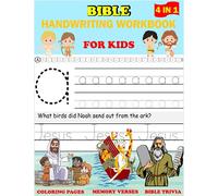 Bible Handwriting Workbook for Kids: Handwriting and Bible Coloring book | Bible Activity Book for Kids | Great Bible Gift for Kids | Handwriting Journal for Kids | Handwriting for Older Kids