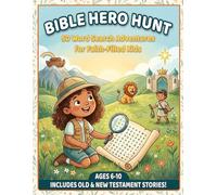 Bible Hero Hunt: 50 Word Search Puzzles for Christian Kids: Heroic Stories from the Old and New Testaments for Ages 6, 7, 8, 9, and 10