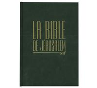 Bible Jérusalem - Format compact, reliure rigide verte (Cerf)